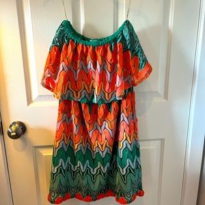 Off the shoulder cocktail dress
